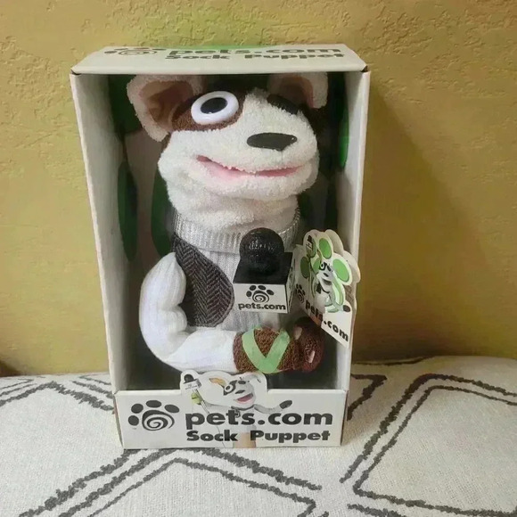 Pets.com sock puppet vintage new in package style# 09375 - Picture 3 of 7